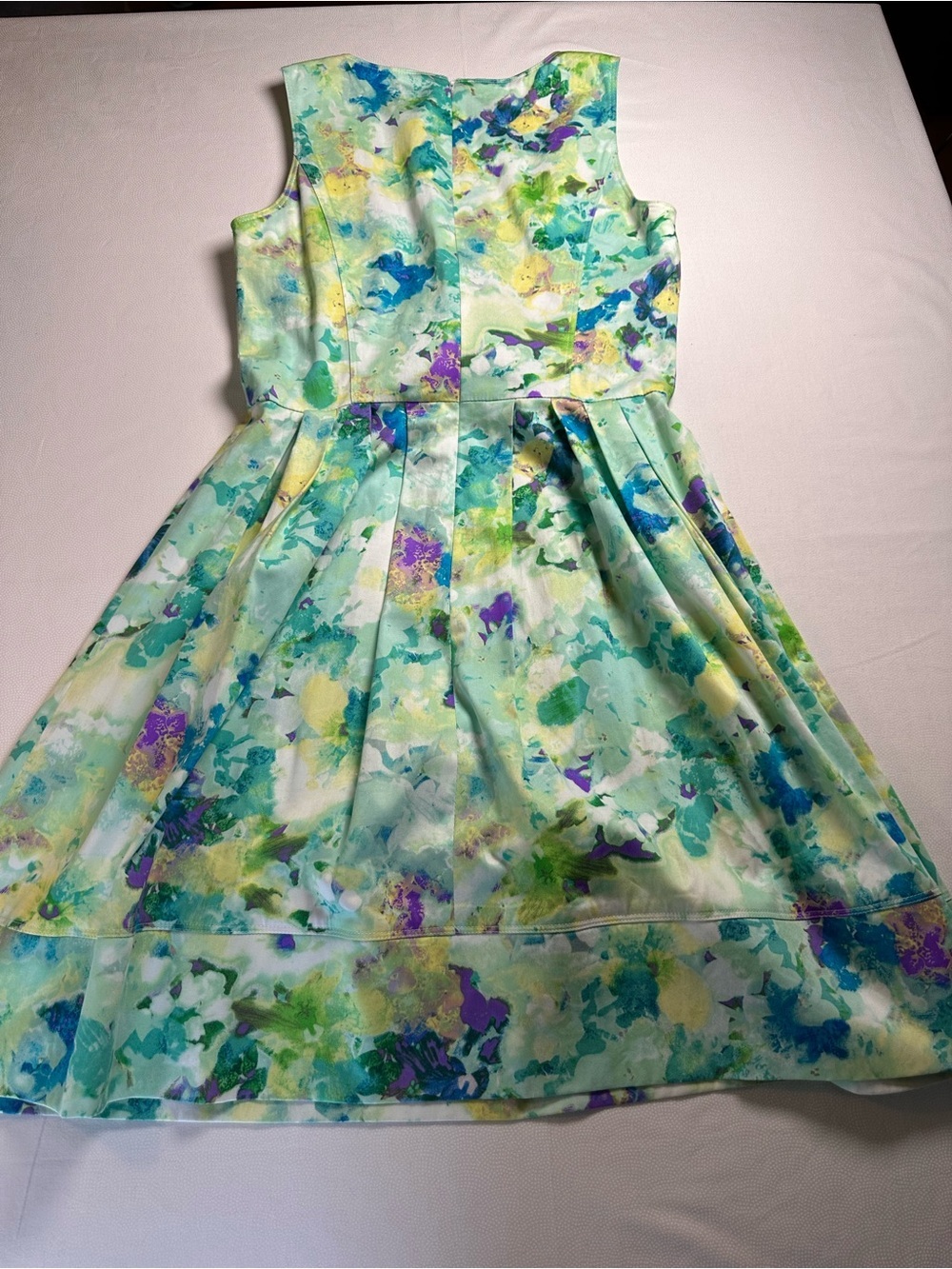 Calvin Klein Floral Sheath Dress Women’s Size 6 Cotton Stretch Midi - Picture 9 of 11